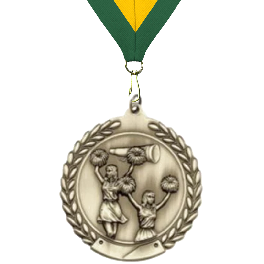 Cheer Sculptured 2.75" Neck Award Medals