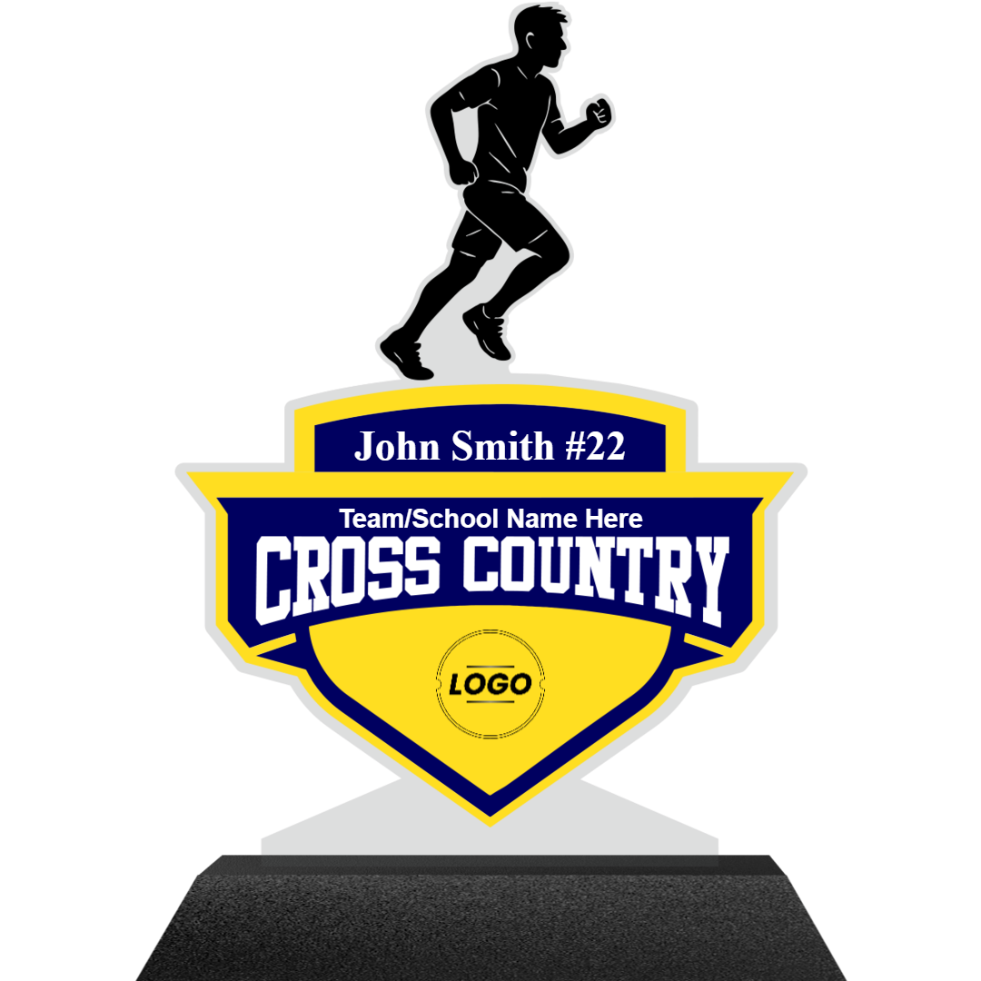 Men's Cross Country Acrylics