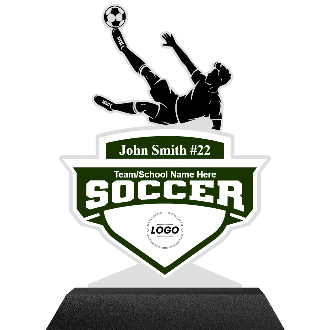 Men's Soccer Acrylics