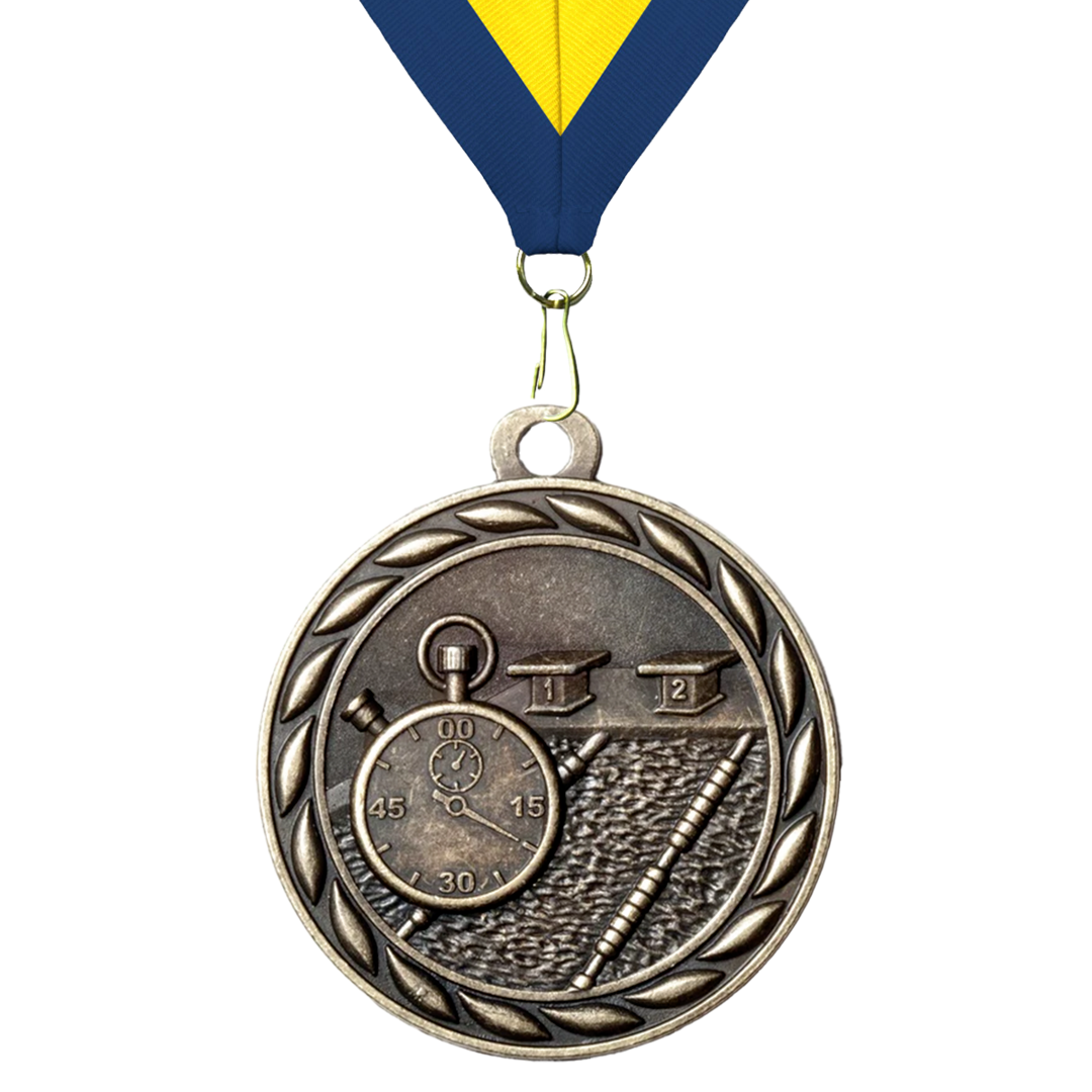 Swimming Sculptured 2" Neck Award Medals