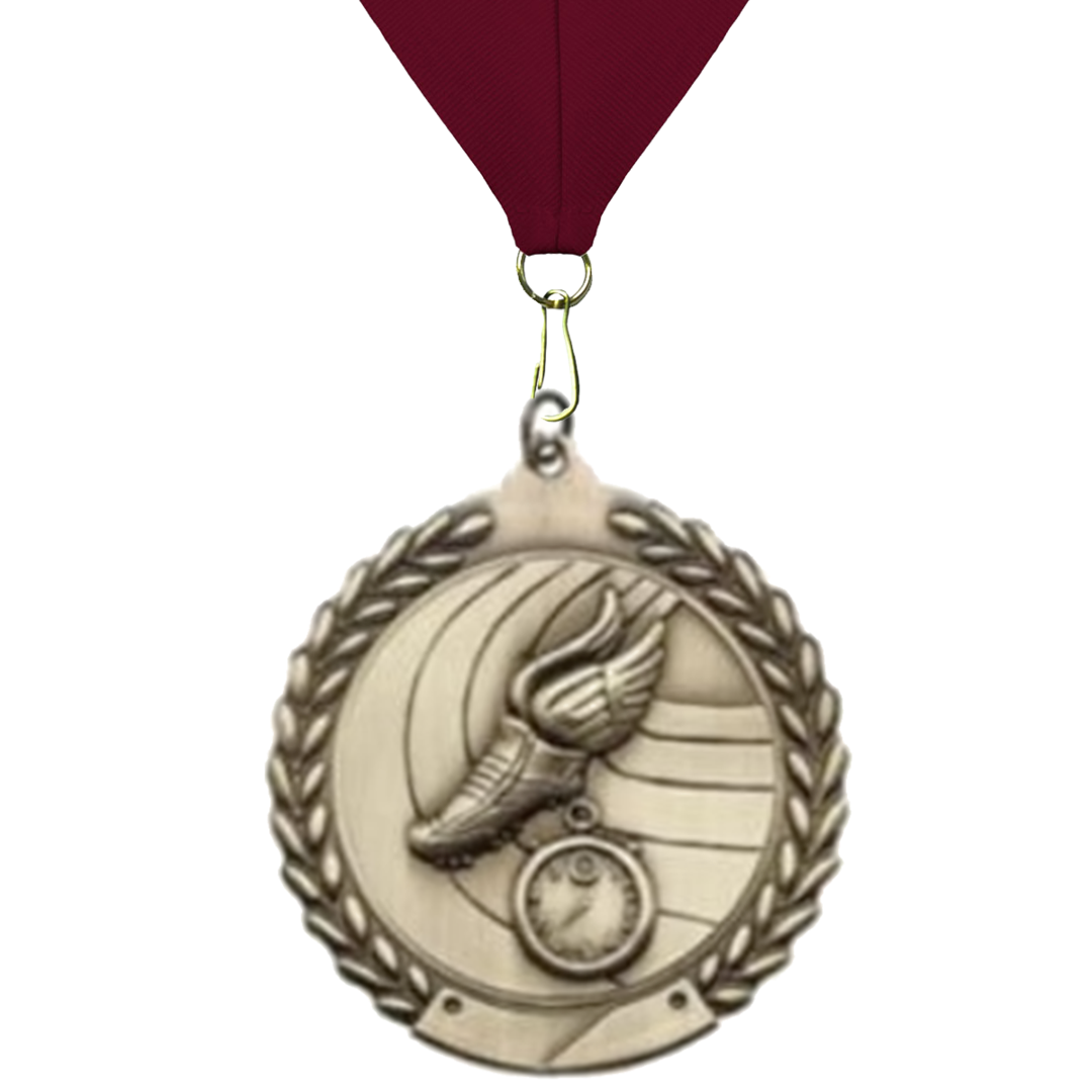 Track Sculptured 2.75" Neck Award Medals