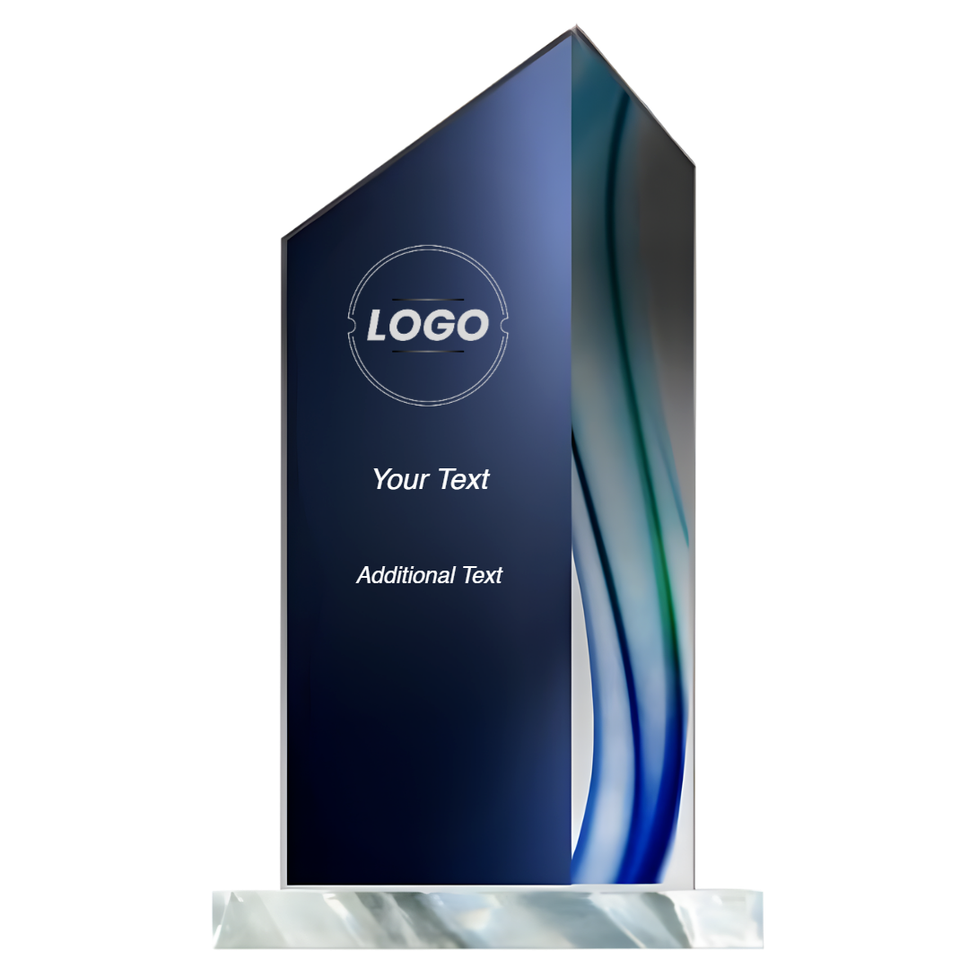 Aqua Series Zenith Stand Up Acrylic Award