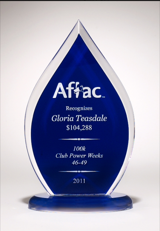 Flame Series Acrylic Stand Up Award