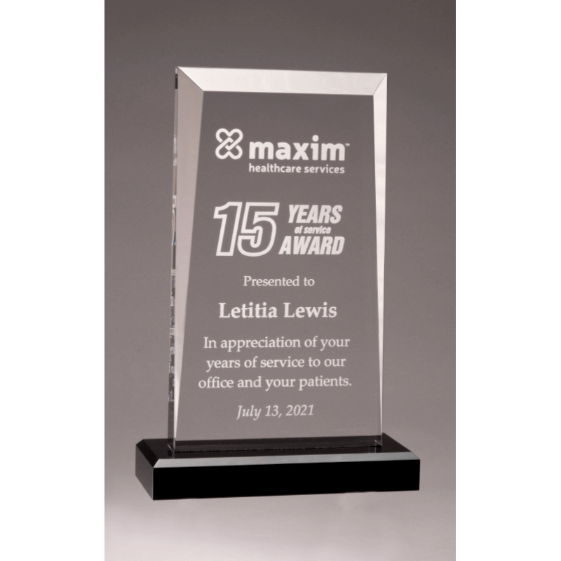 Apex Series Acrylic Stand up Award