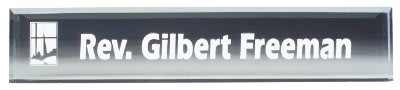 Acrylic Desk Wedge Name Plate