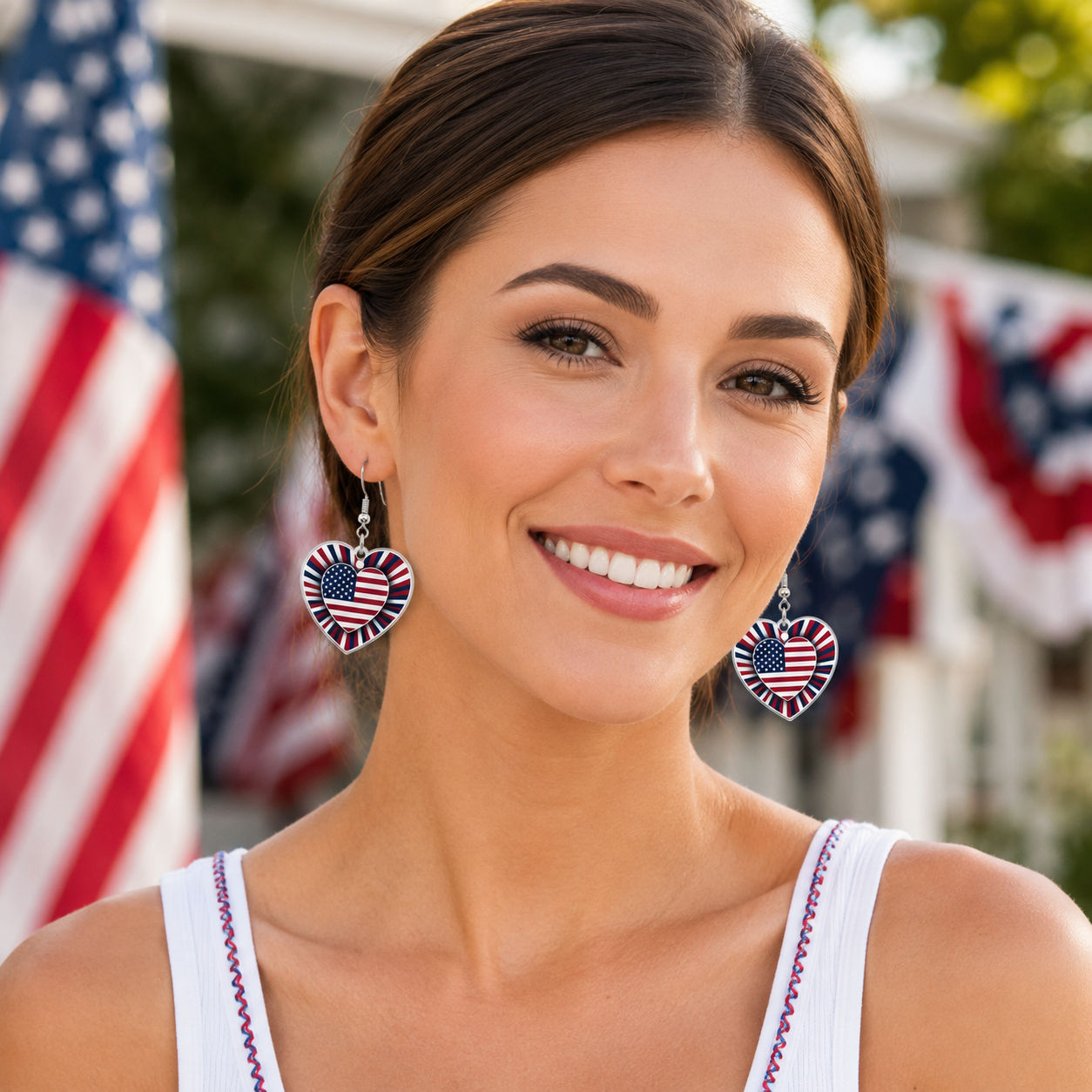4th of July Earrings - America 250