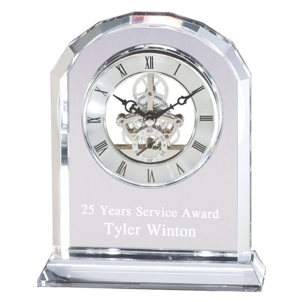 Crystal Clock Round Top