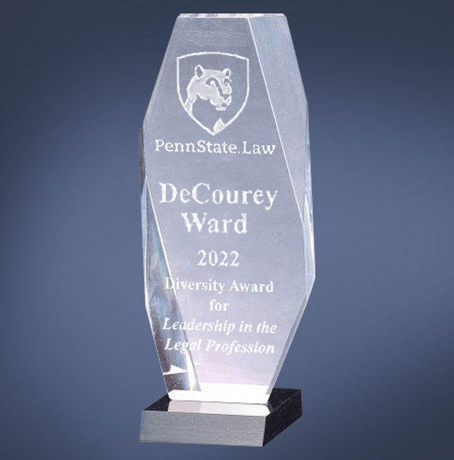 Clear Millennium Series Stand Up Acrylic Award