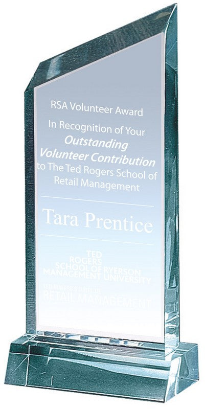 Wedge Series Stand Up Acrylic Award