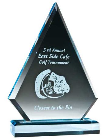 Triangle Series Stand Up Acrylic Award