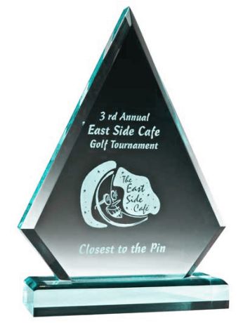 Triangle Series Stand Up Acrylic Award