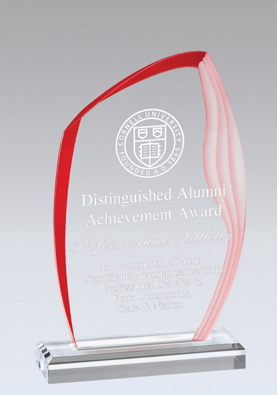 Wave Edge Stand Up Acrylic Award