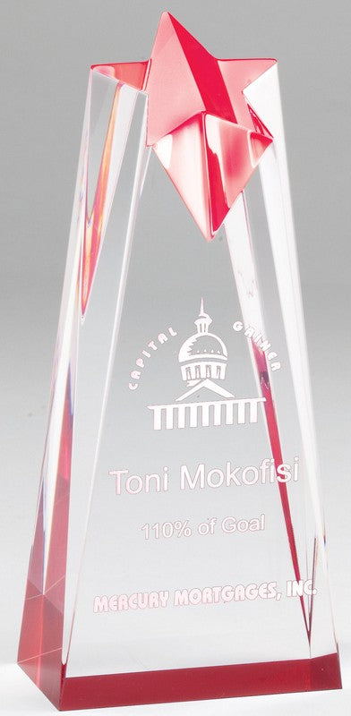 Star Series Acrylic Stand Up Award