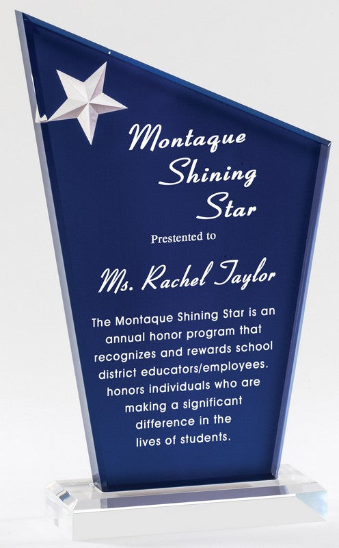 Peak Star Stand Up Acrylic Award