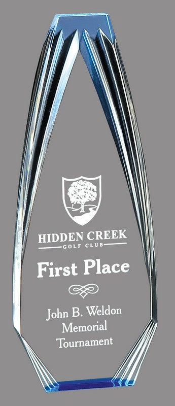 Diamond Obelisk Stand Up Acrylic Award