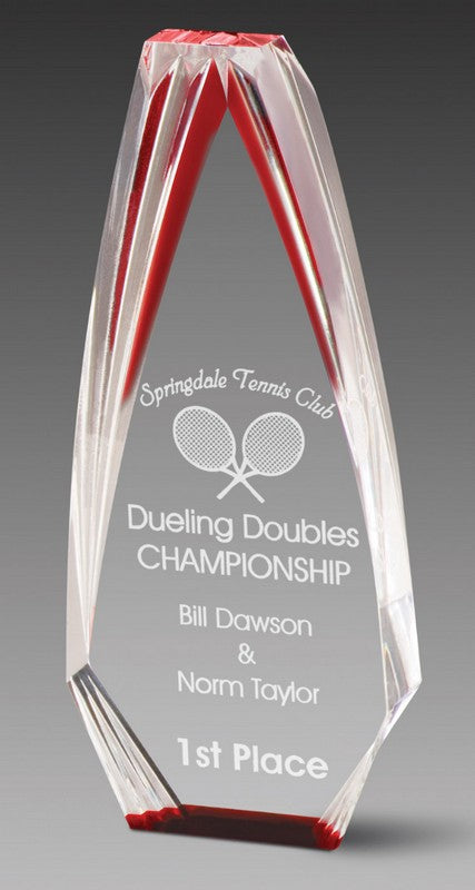 Diamond Obelisk Stand Up Acrylic Award