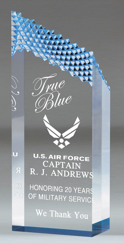 Diamond Ridge Series Stand Up Acrylic Award