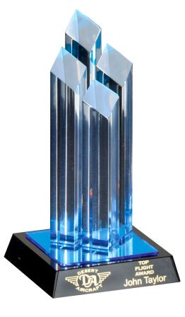 Diamond Tower Series Stand Up Acrylic Award