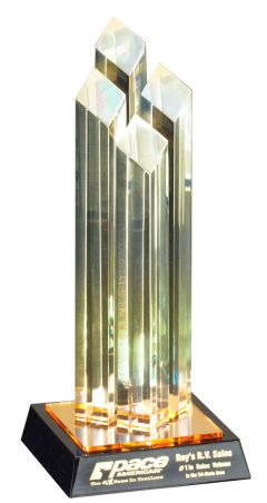 Diamond Tower Series Stand Up Acrylic Award