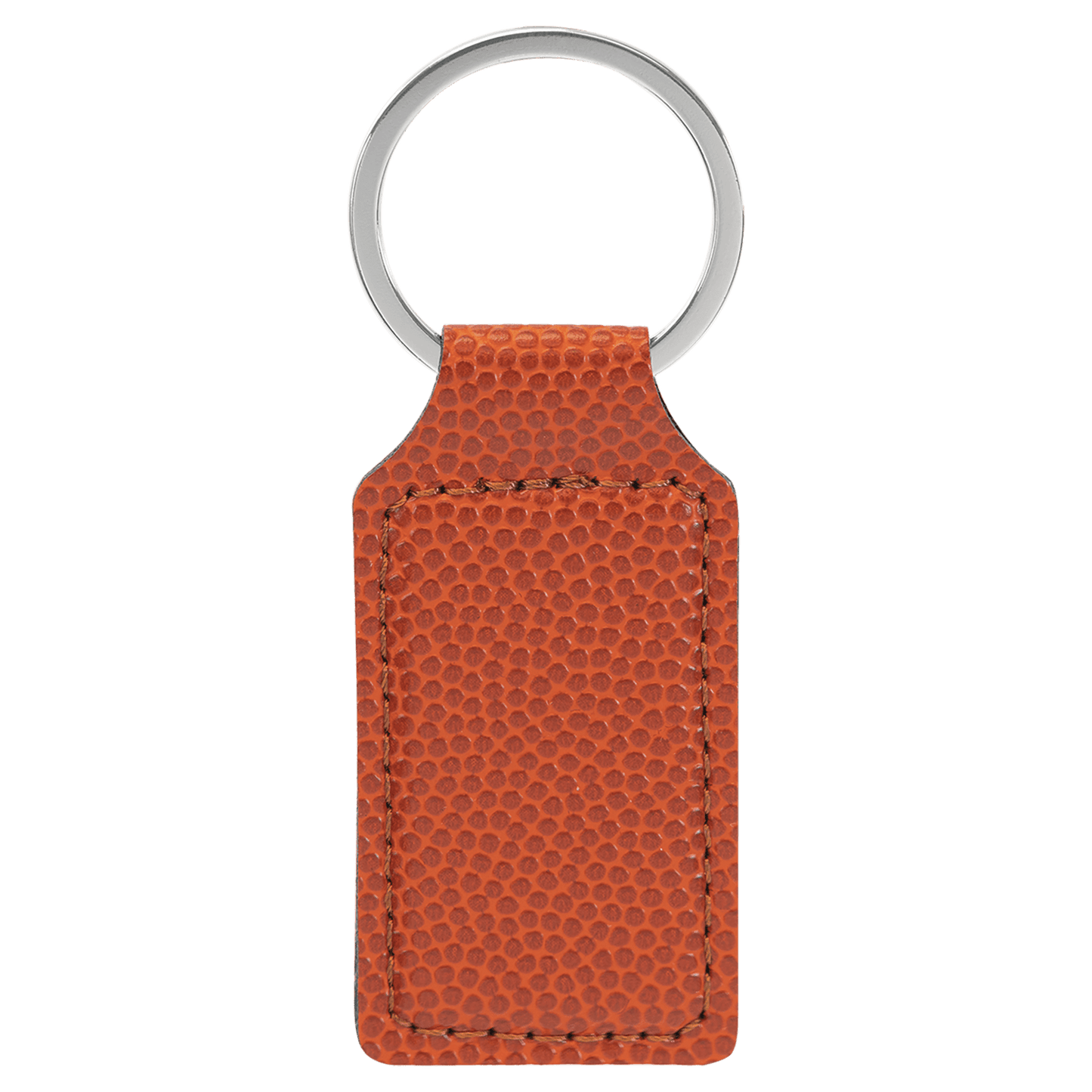 Basketball Laserable Leatherette Rectangle Keychain