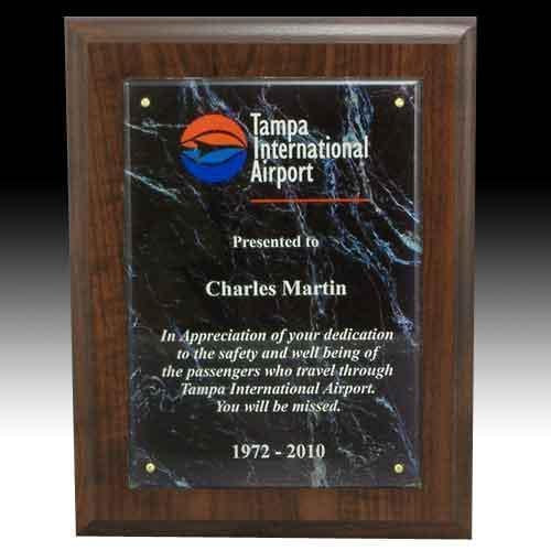 Marble Pattern Faceplate Acrylic Plaque