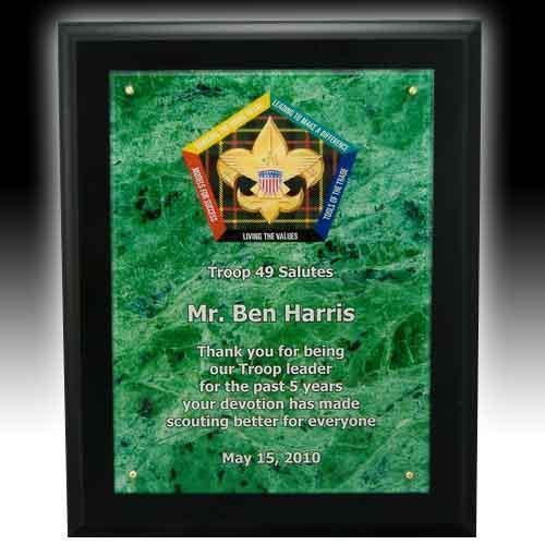 Marble Pattern Faceplate Acrylic Plaque