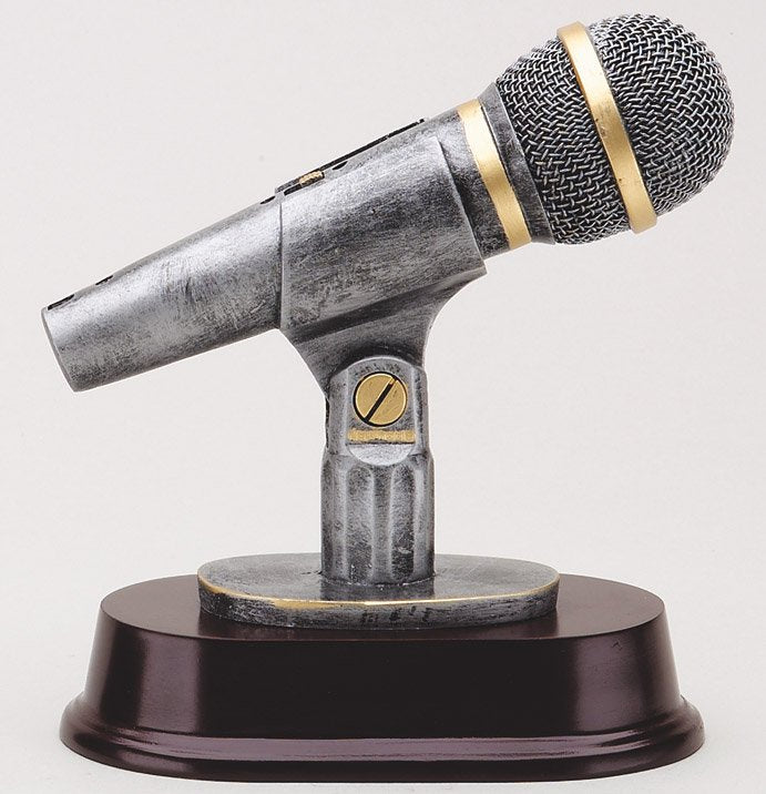 Silver Microphone Resin Award