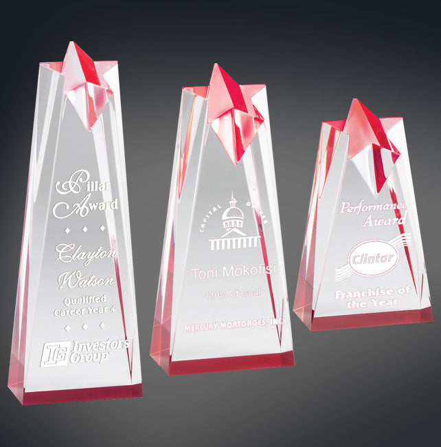 Star Series Acrylic Stand Up Award