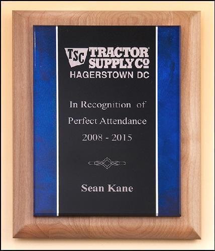 Alder Wood Acrylic Plaque