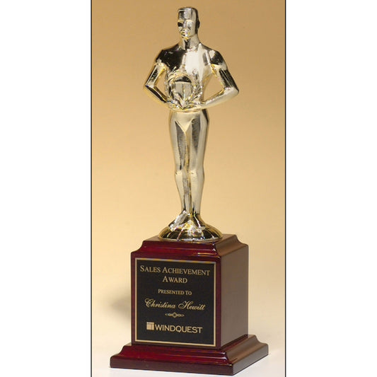 Classic Achiever Figure on Rosewood Piano Finish Base