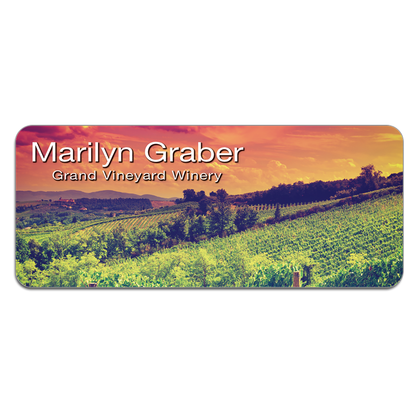 Sublimated Name Badge
