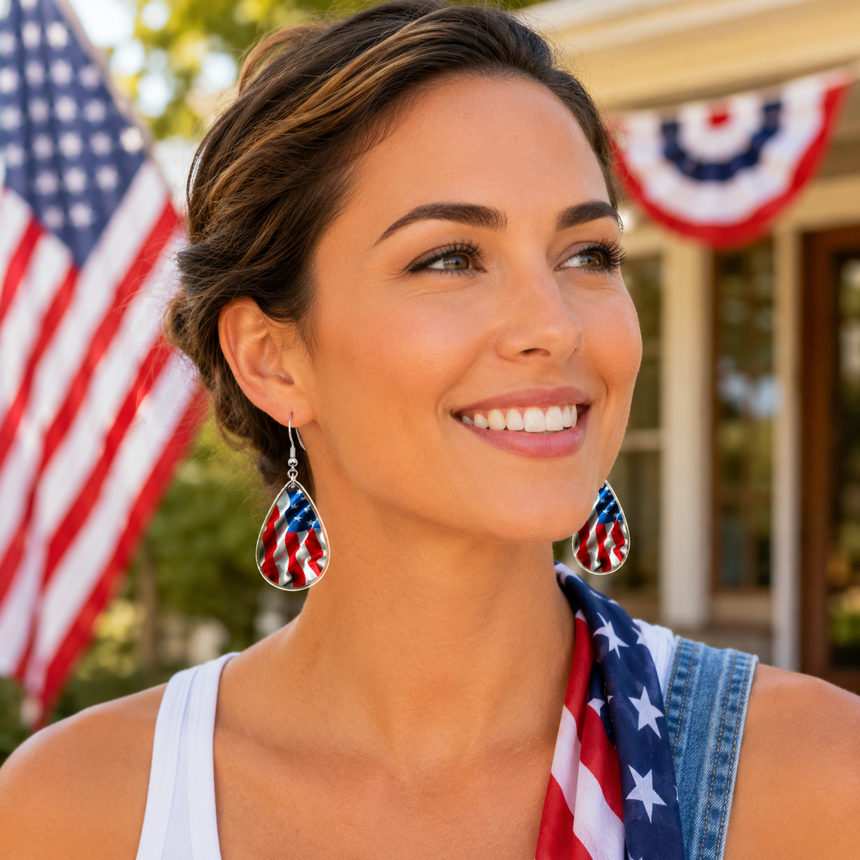 4th of July Earrings - America 250