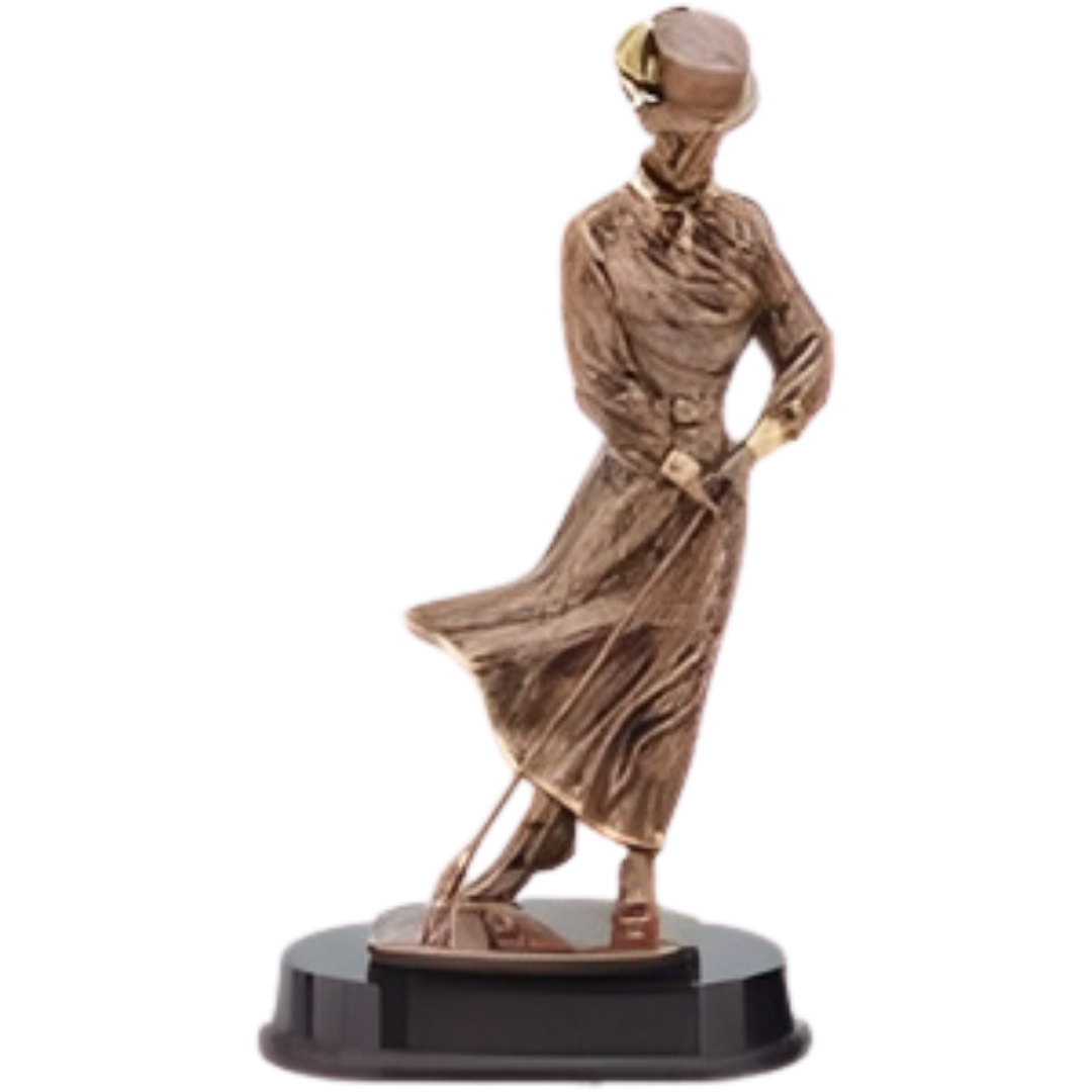 Old Fashion Golfer Large Figure Trophies - 13" Tall
