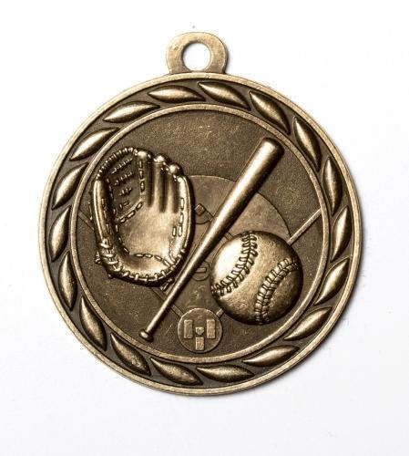 Baseball 2" Sculptured Medal
