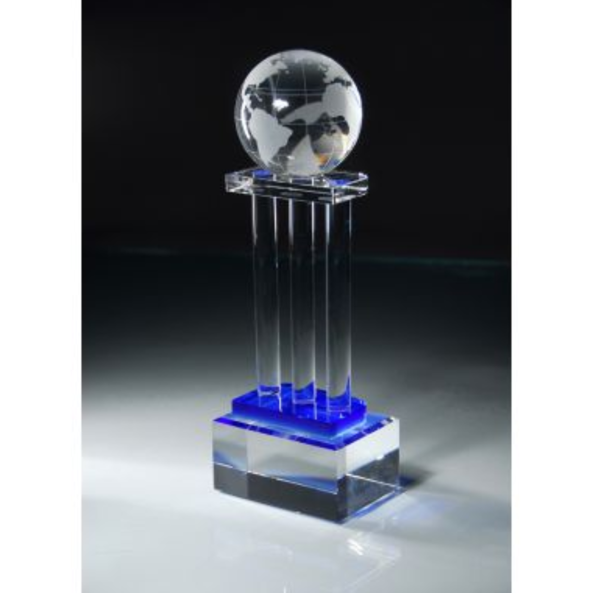 Crystal Globe On Pillars