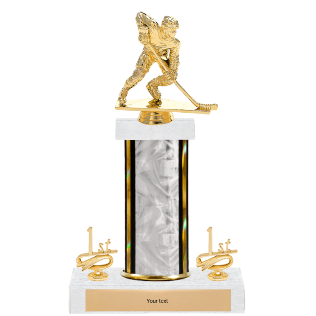 Hockey Figure & Trim Single Column Trophy