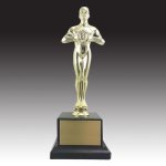 Classic Achievement Figure on Genuine Black Marble Base Large Figure Trophies