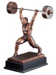 Weightlifter Large Figure Trophies - 14 1/2" Tall