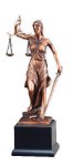 Resin Lady Justice Large Figure Trophies - 13 1/2" Tall