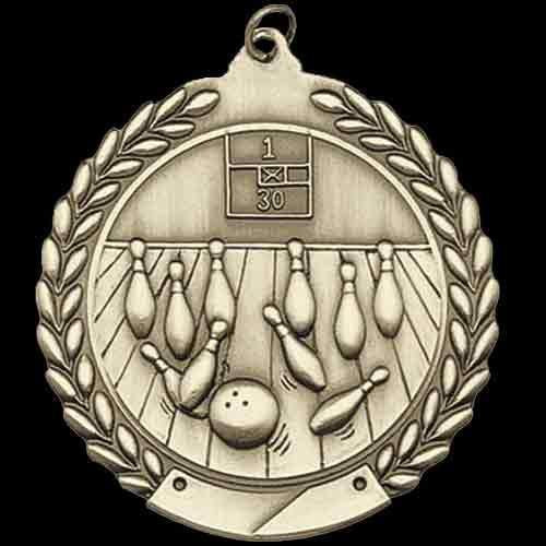 Bowling M Series 2 3/4" Sculptured Medal