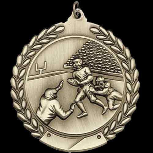 Football M Series 2 3/4" Sculptured Medal