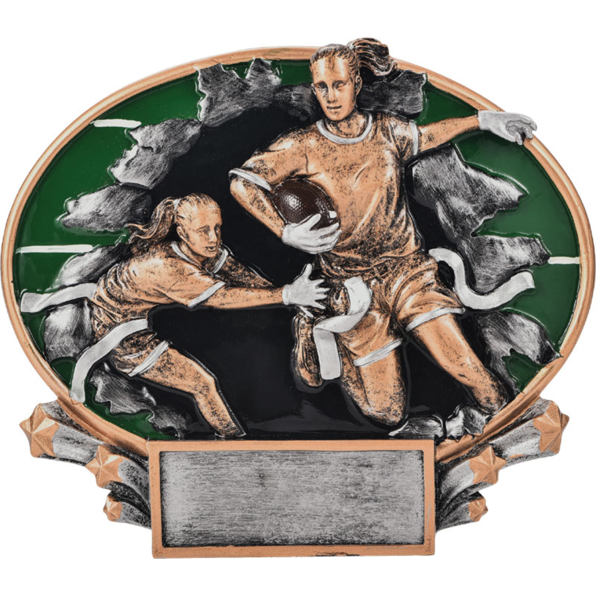 Flag Football Motion Oval Award
