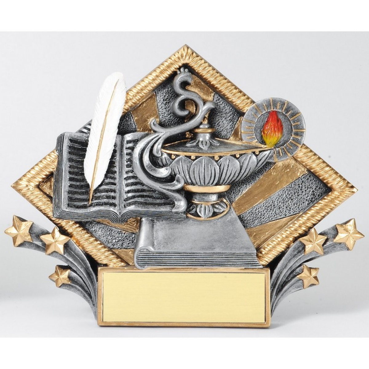 Knowledge Diamond Resin Plate