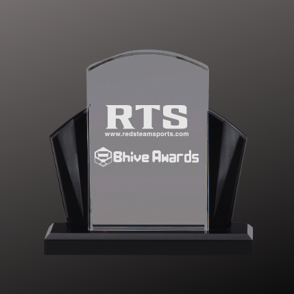 Black Beauty Fan Stand Up Acrylic Award
