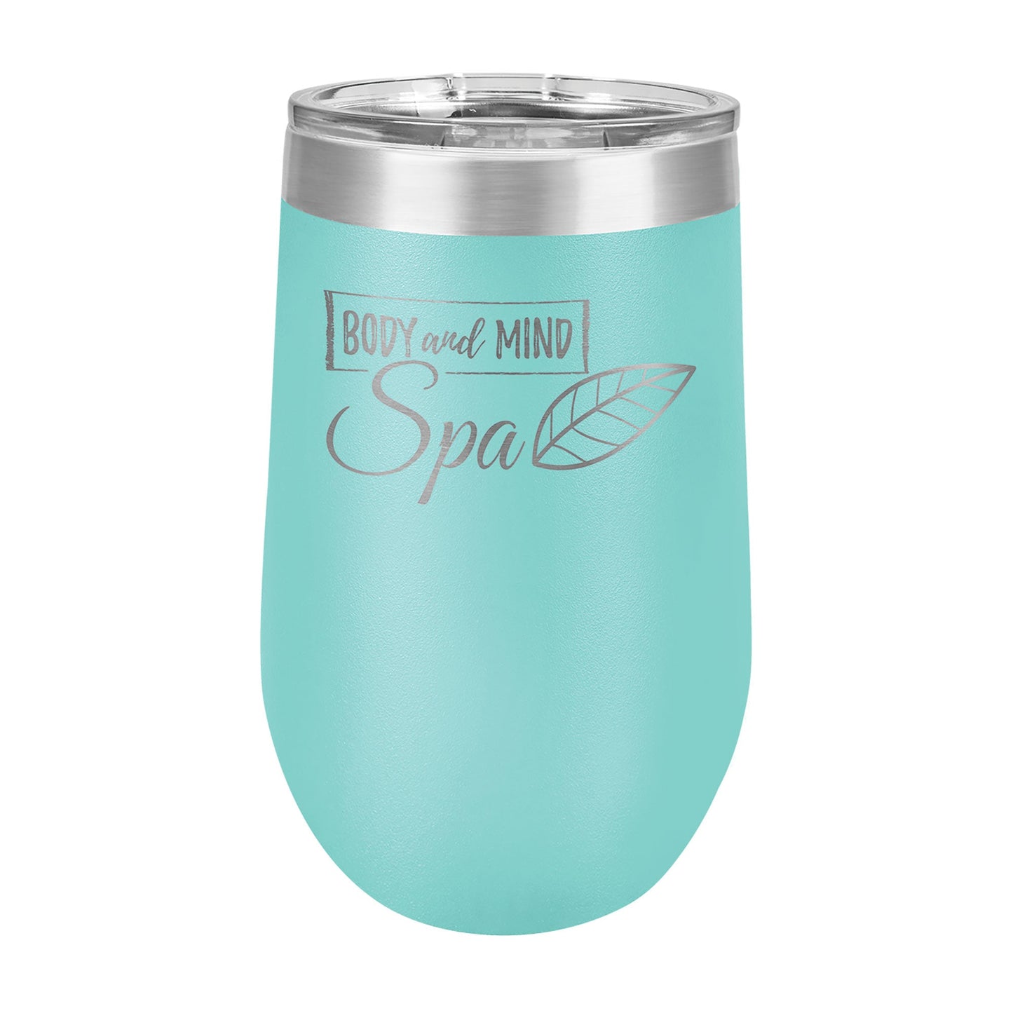 Polar Camel 16 oz. Vacuum Insulated Stemless Wine Tumbler with Lid Teal