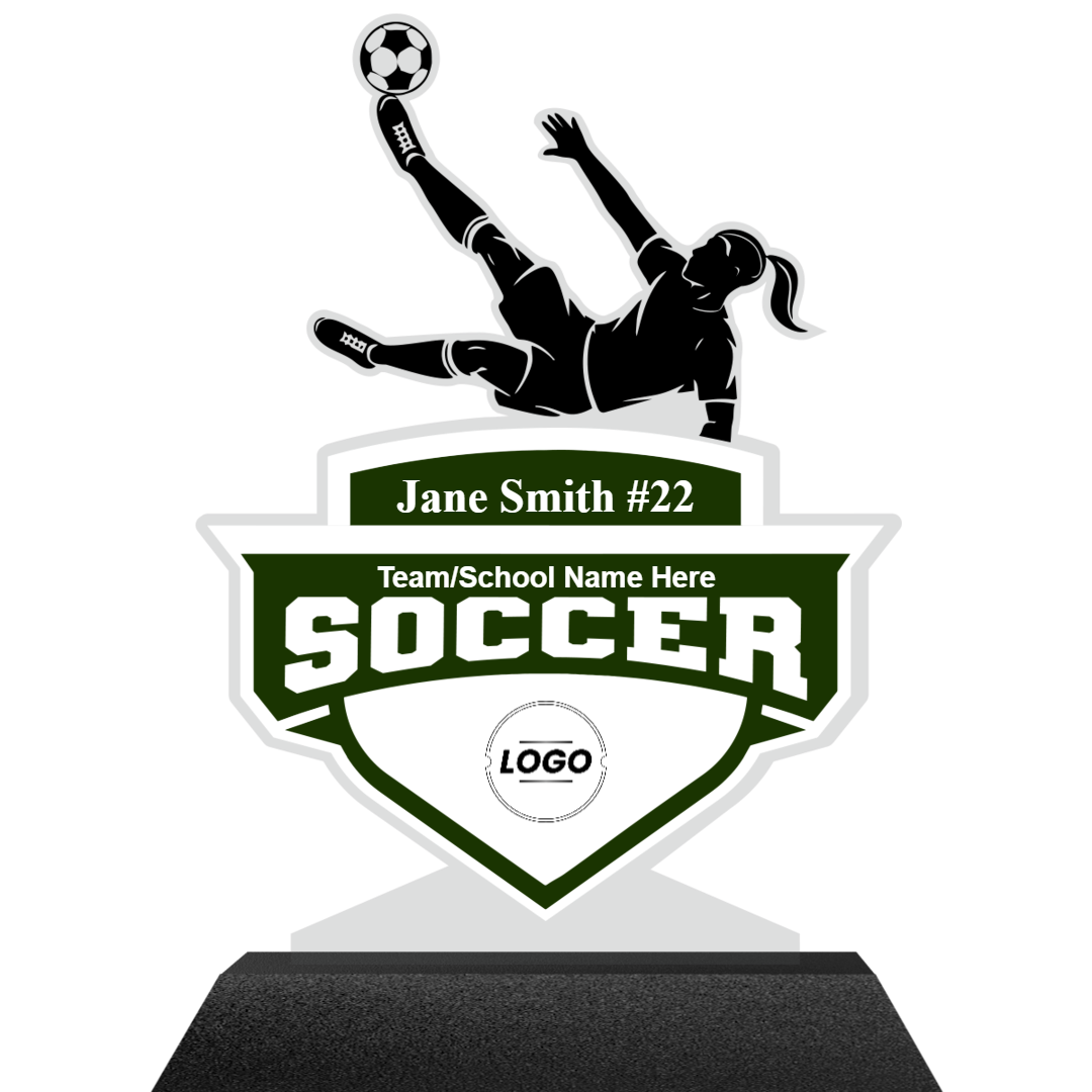 Women's Soccer Acrylics