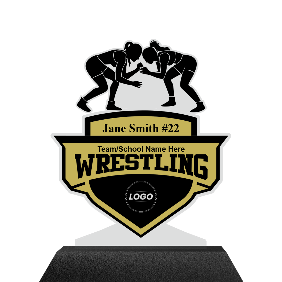Women's Wrestling Acrylics
