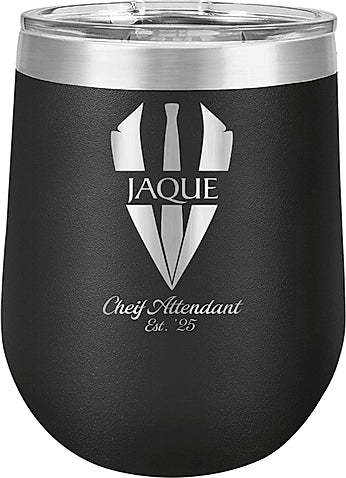 12 oz Stemless Insulated Wine Glass