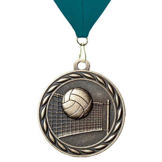 Volleyball Sculptured 2" Neck Award Medals