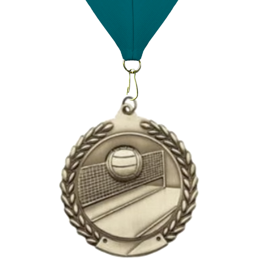 Volleyball Sculptured 2.75" Neck Award Medals